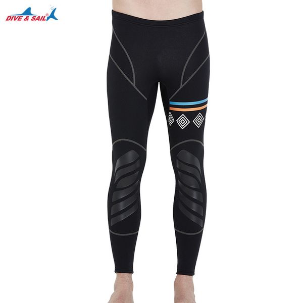 

dive&sail 1.5mm neoprene men diving pants high waist ankle-length warm pants for winter swimming rowing sailing surfing