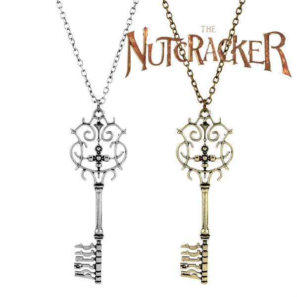 

the nutcracker and the four realms clara necklace men women choker key cosplay prop pendants necklaces fashion jewelry, Silver