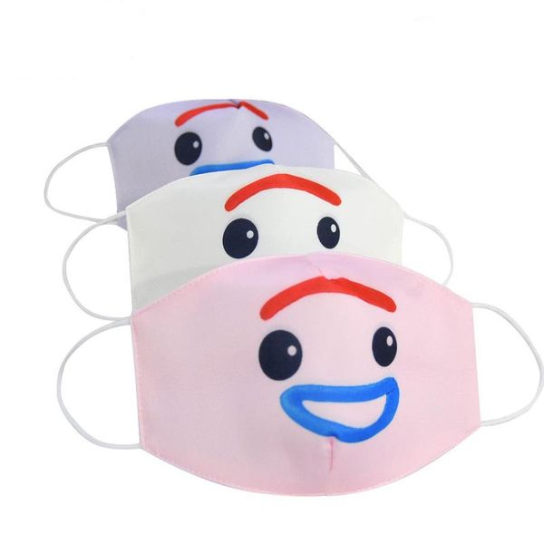 

2020 breathable cartoon mouth face mask for man woman kids cotton anti dust nose protection k-pop reusable masks zxt226 fiazo