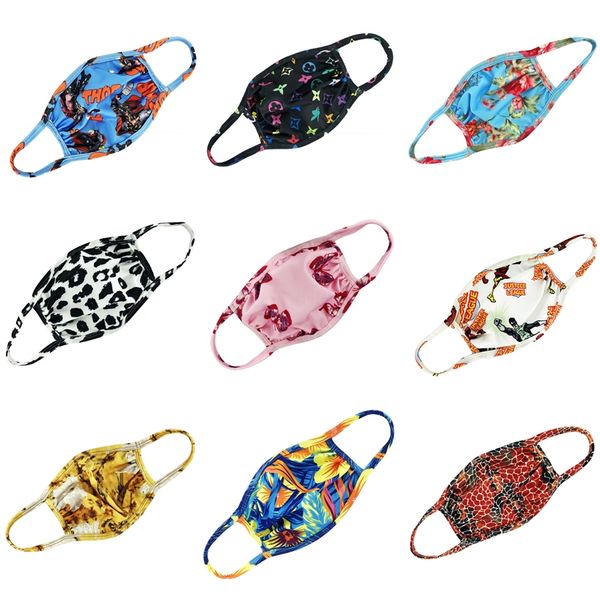 

breathing valve masks mouth sunscreen facial outdoor masks anti-fog reusable face er washable designer printed mask ffa4030-5 #375, Black