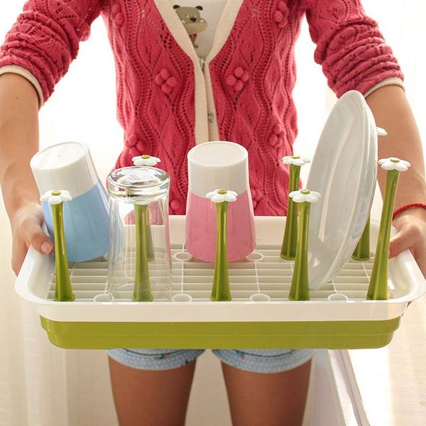 

baby bottle drying cleaning dryer rack bottles drainer storage rack glass counterdry rack