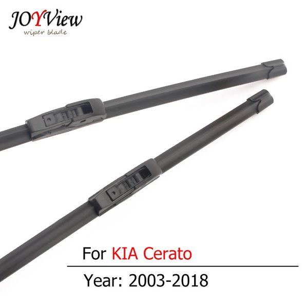 

s410 car front windscreen wipers for kia cerato model year from 2003 to 2018 hook type windshield wiper blade 2pcs a set