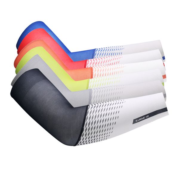 

new ice fabric running camping arm warmers basketball sleeve cycling arm sleeve outdoor sports sleeves summer safety gear, Black;gray