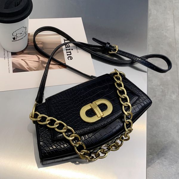 

thick chain small pu leather boat shape flap bags for women 2020 elegant travel luxury crossbody shoulder handbags and purses