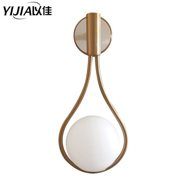

modern wall light retro loft wall lamp headlamp art deco lighting glass lampshade wall+lamps bedside lamp dining room kitchen