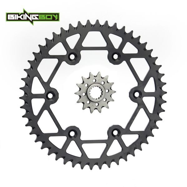 

bikingboy for husqvarna fe 350 2014-2016 te 300 2014-2016 fc 350 front 14t rear 48t-52t sprocket orange black silver