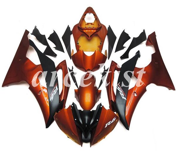 

new abs injection full fairings kits fit for yamaha yzf-r6 2008 2009 2010 2011 2012 2013 2014 2015 2016 r6 body set orange light