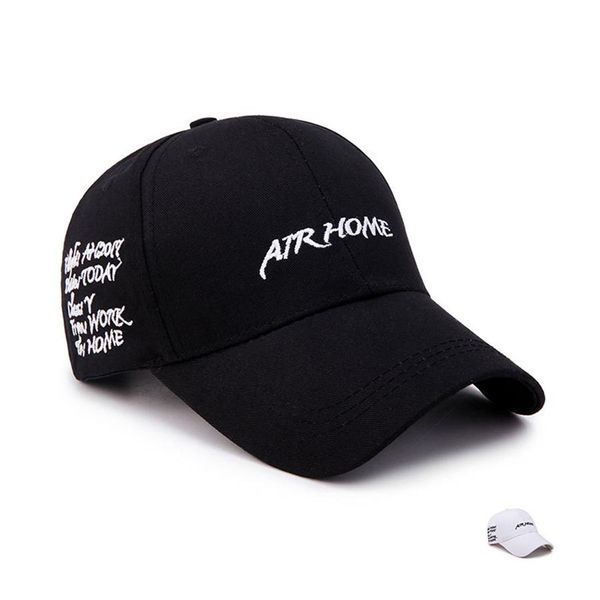 

2020 new air home letter embroidered baseball cap men women 100% cotton caps hip hop snapback golf hat fashion dad hats, White