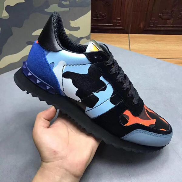 

designer shoes triple speed trainer casual boots thick heel stretch-knit designer sneaker casual shoes woman with rockrunner camouflage, Black