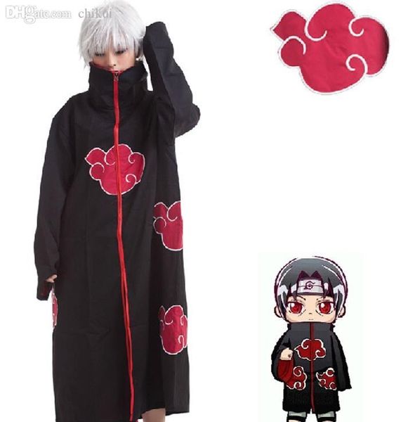 Wholesale Naruto Akatsuki Cloak Cosplay Costume Orochimaru Itachi Uchiha Madara Sasuke Pein Robe Costumes Xs Xxl Naruto Cosplay Costumes For Sale Girl