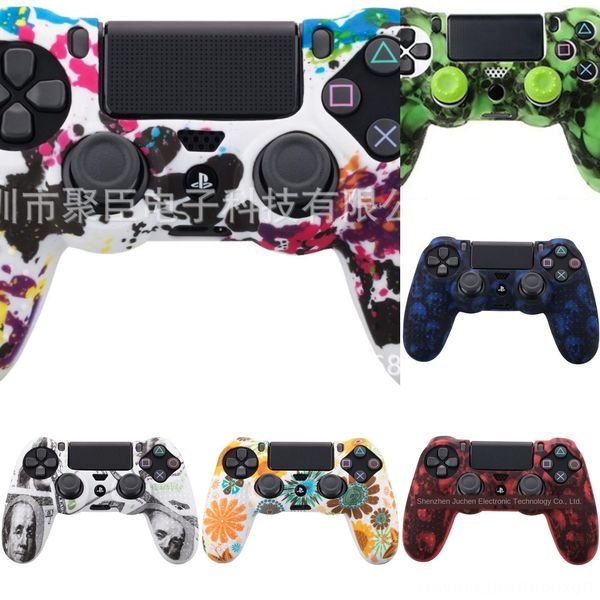 

spiir 6 colors anti slip caps protective skin case for playstation silicone ps4 ds4 pro slim controller thumb stick grip 4