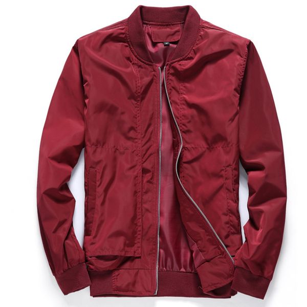 

spring baseball jacket stand collar plus size 4xl bomber coat chaquetas hombre dropshipping, Black;brown
