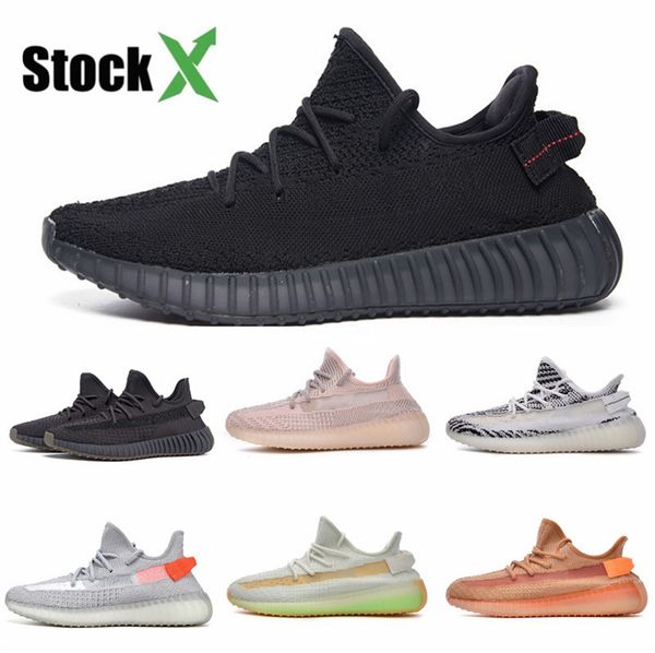 

2020 kanye west ins abo обувь chain reaction ulzzang папа черный повседневный обуви белый mesh rubber кожа flat мода кроссовки 5-11 # qa643