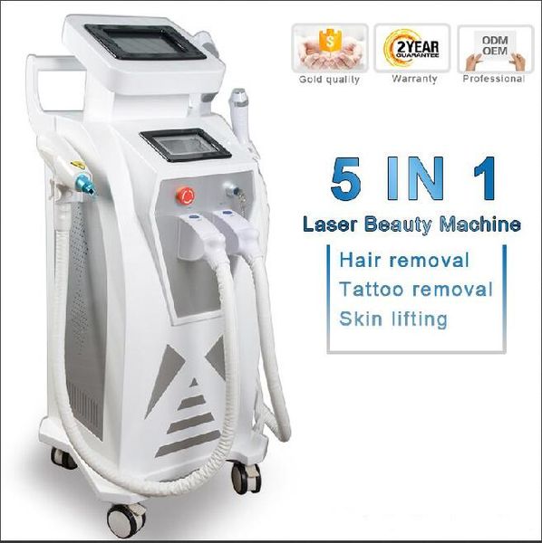 

2020 multifunction ipl laser hair removal nd yag laser tattoo removal machine rf face lift elight opt shr ipl, Black