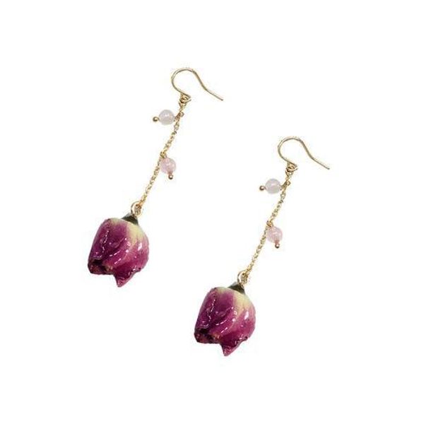 

diy pressed flower earrings fashion drop earrings wedding earrings for women dangling for women handmade jewelry, Silver