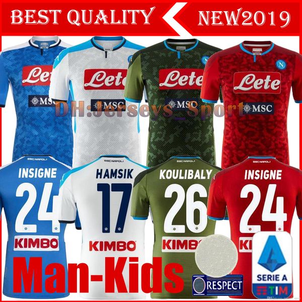 

2019 2020 napoli ssc manolas insigne hamsik soccer jerseys 19 20 naples koulibal kids camisetas mertens italia calcio maglia football shirts, Black;yellow