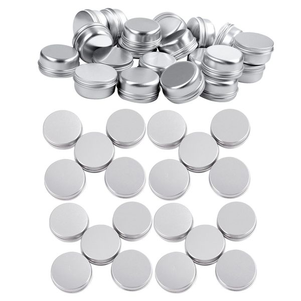 

40 pcs empty cosmetics pot lip aluminum jar container screw cap, 20 pcs 15ml & 20 50ml