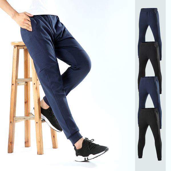 

2020 new breathable jogging pants men fitness sports trousers training sport pants for running soccer, Black;blue