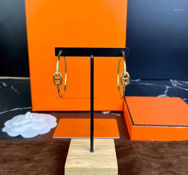 

серьга pig носа серьги женщины высокие ювелирные изделия christmas party gift circle earrings1, White