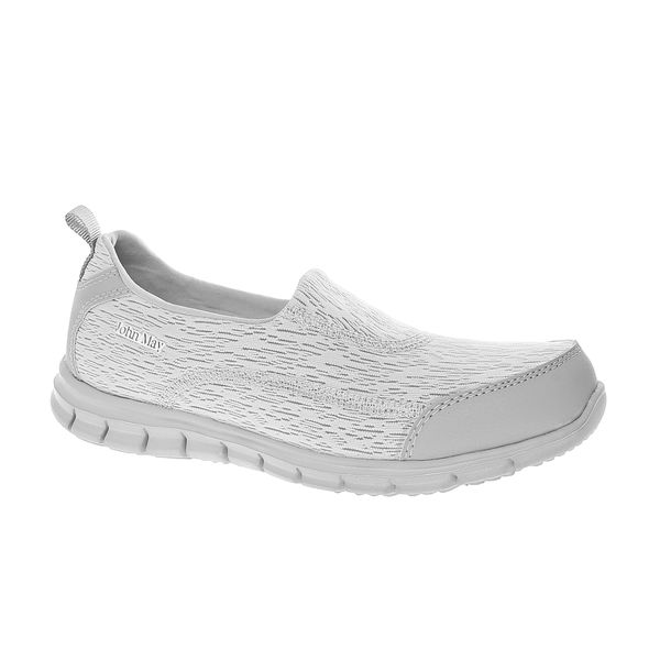 

john may women's ballerina mk-jz9080tag1 textile light grey, Black