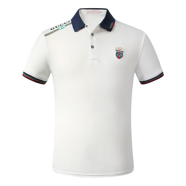 

new mens summer polo embroidery mens polo shirts fashion shirt men women high street casual tees size -4xl, Gray