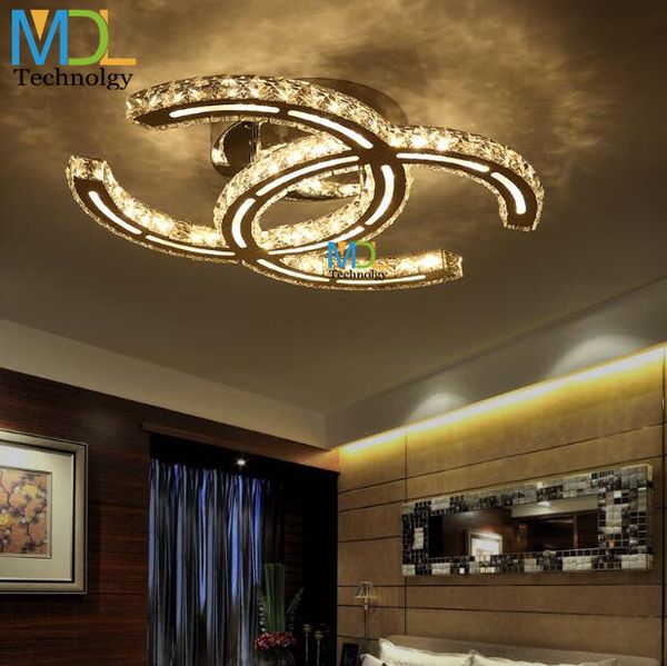 2019 120 X 80cm Modern Led New Living Room Oblong Crystal