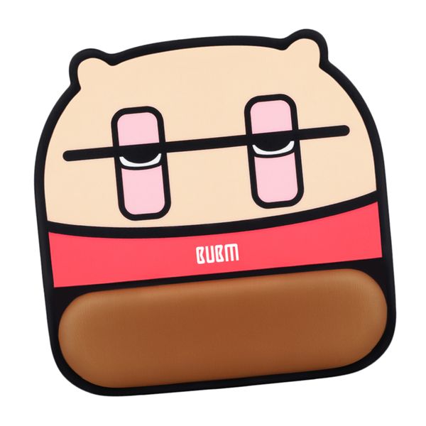 

silicone mouse pad pink rosebud wrist rest design