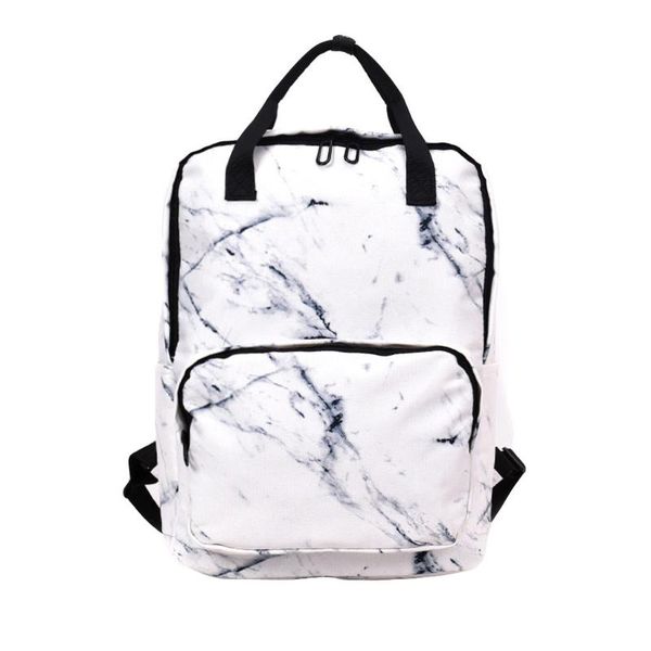 

backpack large capacity marble female women canvas backpacks for teenager girls bags rucksack school bag mochila #r10