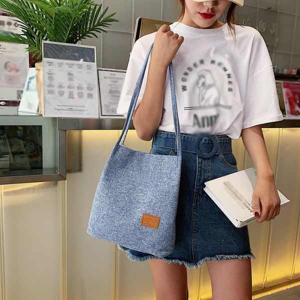 

женщины плечо сумка 2019 новых свежая сумка ретро стиль холст плечо мешки вскользь студент сумка travel pack sac основного femme