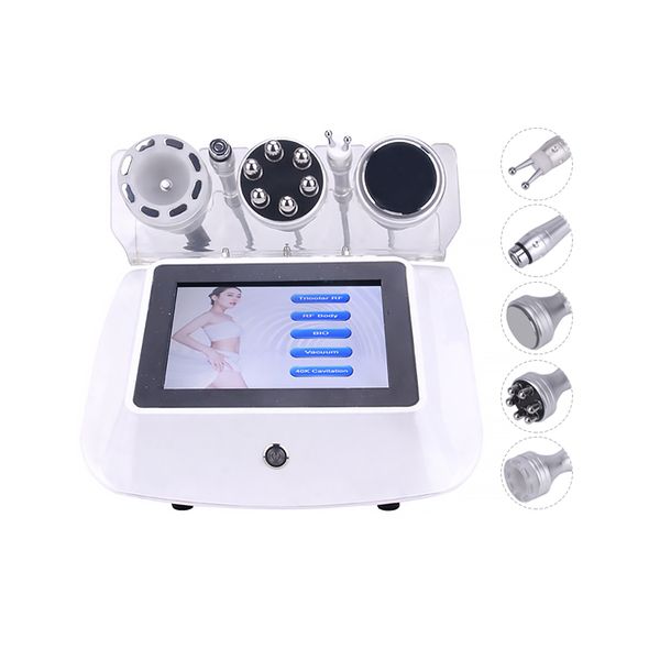 

5in1 ultrasonic liposuction 40k cavitation vacuum multipolar bipolor rf laser slimming radio frequency skin body salon machine
