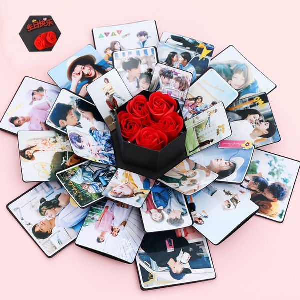 

люминесцентные сюрприз любовь взрыв box подарок созвездие для anniversary scrapbook diy фотоальбом день рождения валентина подарок новый