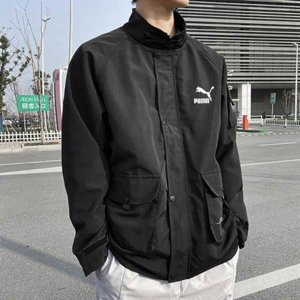 

pm hip hop капюшоном лоскутная мужские пальто куртки мужчина толстовки пальто мужчины черный пара streetwear толстовка бомбардировщик куртка, Black;brown