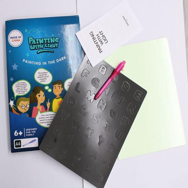 

2019 a4 a3 a5 size luminous writing pad glowing in dark led drawing board kt material luminous drawing board