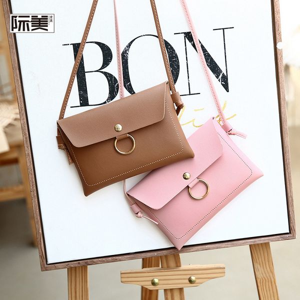 

packet 2019 concise woman package single shoulder satchel package leisure time small fresh small square package