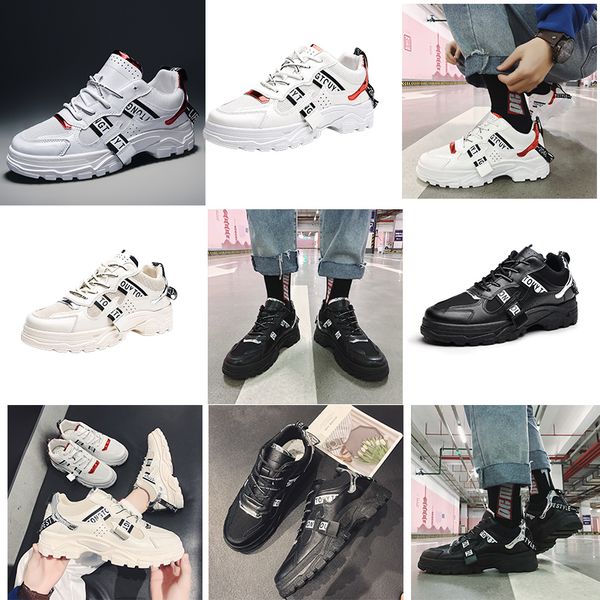 

sale women men running shoes triple white black brown breathable net surface comfortable trainer sport designer sneakers 39-44