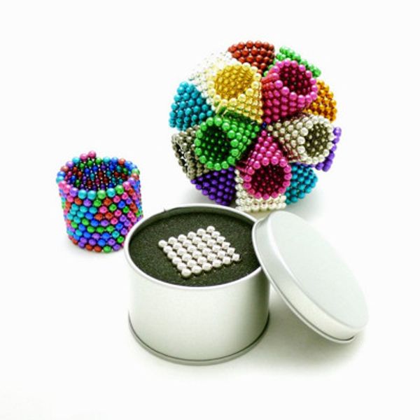 

goood4store colorful ball 216 pcs 5mm neo neodymium beads cube magnetic magic magnet balls decompression neokub children's gift toy bal, Black