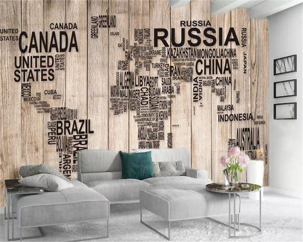 

3d wall paper for living room custom p wooden letter map living room bedroom tv background wall wallpaper