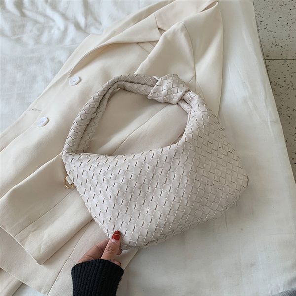 

women summer handbag pu leather shoulder bag ladies weave hand bag female fashion crossbody purses travel totes