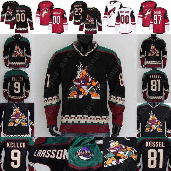 

arizona coyotes jersey niklas hjalmarsson michael grabner conor garland vinnie hinostroza ilya lyubushkin paul bissonnette carl soderberg, Black;red