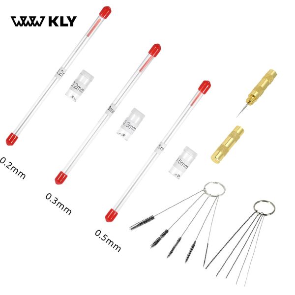 

0.2mm 0.3mm 0.5mm airbrush nozzle needle replacement for airbrush spray gun model spraying paint maintenance, nozzle clean tool