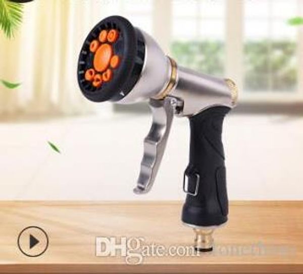 

electroplating multi-functional high pressure water gun 9 function before the trigger water gun metal gold car washing gun