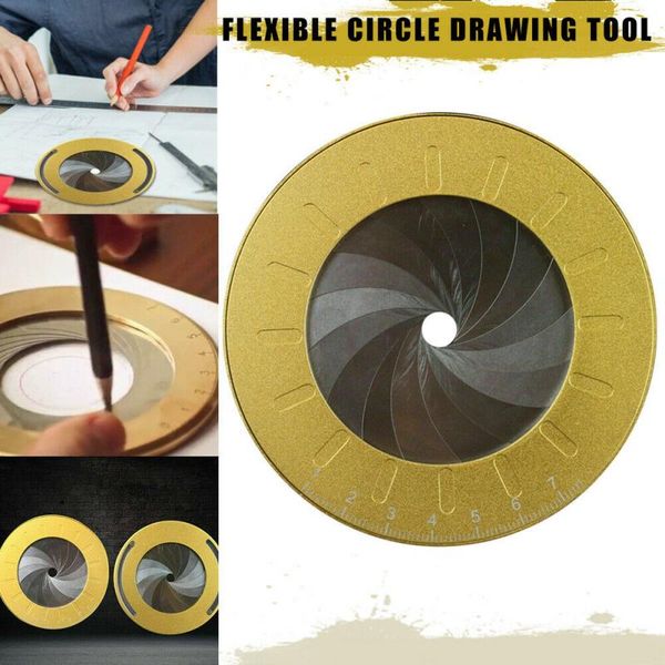 

rotatable circle drawing tools diy woodworking round drawing tool stainless steel measurement gauges ruler school office supples