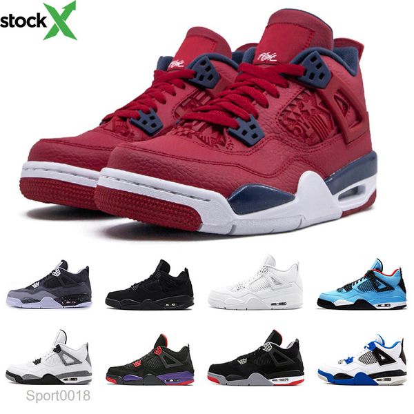 

original 4 cool grey 4s basketball shoes breathe men running shoe black cat new bred mens trainers sports sneakers