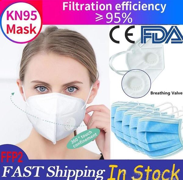 

mask ce fda certificate kn95 with respirator valve anti dust face mask folding ffp2 respirator n95 protective pm2.5 disposable face masks