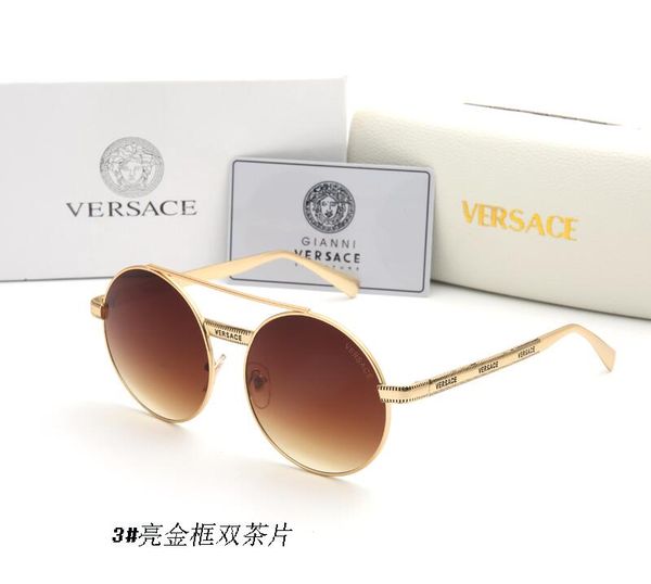 

2019 fashion sunglasses for men full frame vintage designer 2210 1.1 sunglasses for men shiny gold logo sell gold plated v v, White;black