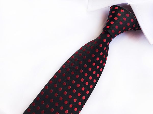 

scst brand 2020 new cravate red dot print black silk ties for men tie men's wedding necktie mens neckties slim gravata gift a114, Black;gray