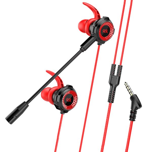 

wired 3.5mm headphones earbuds with mic for pc games pubg
