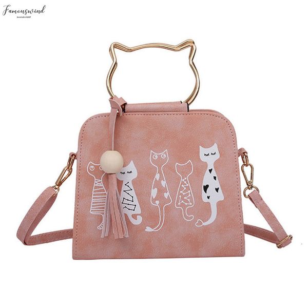 

patchwork animal messenger bag women handbags cat rabbit pattern shoulder bag exquisite girls original portable handbag new