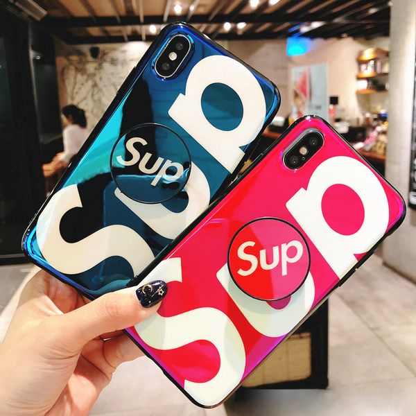 

Мода телефон ТПУ чехол Blue Ray для iPhone 7/8 / X / ХГ / Xs / Xs Max Phone Case Protector для молодой челове