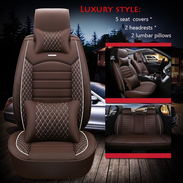 2020 Auto Interior Accessories For Toyota Sedan Corolla Camry Rav4 Auris Prius Yalis Avensis Luxury Pu Leather Car Seat Covers Car Seat Sets Car Seat